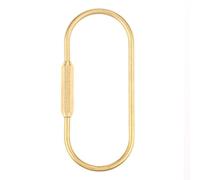 Mousqueton Escalade en Laiton Massif Durable Mousqueton de Fixation en Laiton en 3 Forme Porte-clés Multicolore pour Sac de Montagne/Clé/Camping (Annular)