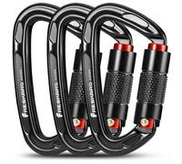 Mousqueton Escalade Mousquetons Verrouillage Automatique 25kN2550kg Certifi CESolide pour Alpinisme Laisse Chien Sac YYV