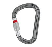 Petzl Mousqueton William – asymétrique, grande contenance, aluminium, Screw-Lock Noir