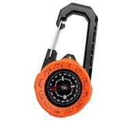 Mousqueton étanche - Boussole lumineuse de haute précision - Outil de guidage de direction pour la randonnée et le camping - Clips d'étanchéité