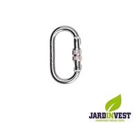 Mousqueton forestiers en acier 160 grammes à vis norme CE EN362