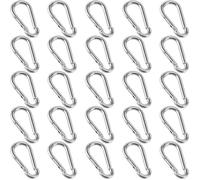 Mousqueton - GIGICIAL - Lot de 25 - Fer résistant à la corrosion - Fermeture rapide - Léger et compact