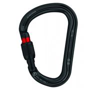 Petzl Mousqueton William – asymétrique, grande contenance, aluminium, Screw-Lock Noir