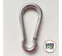 GARD & ROCK - Mousqueton INOX Ø8 pour voiles d'ombrage et hamacs