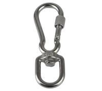 Mousqueton Inox Crochet en acier inoxydable avec émerillons for collier de chien, mousqueton Joint boulonné for laisses d'animaux, tente Camping(S)