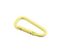 Mousqueton, Lot de 5 à 20 mousquetons en Alliage d'aluminium for Sac Dos, équipement Camping, Bouteille d'eau, Porte-clés(Yellow,4.5cm 20PCS)