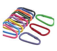Mousqueton, Lot de 5 à 20 mousquetons en Alliage d'aluminium for Sac Dos, équipement Camping, Bouteille d'eau, Porte-clés(Random Mixed Color,4.5cm 20PCS)