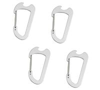 Mousqueton multifonction en alliage d'aluminium léger et durable, crochet d'escalade pour camping, randonnée, équipement de camping, décapsuleur, mousqueton