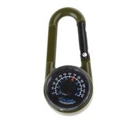 Mousqueton Multifonctionnel Portable, Porte-clés, thermomètres, Boussole, Outil de Camping, Boucles d ' Alpinisme en Plein air, Mousqueton en métal