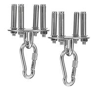 Mousqueton mural avec clips d'ancrage pour chaise suspendue, hamacs, yoga, boxe, sac de frappe, sangles d'entraînement, capacité jusqu'à 500 kg