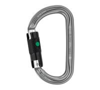 Petzl Mousqueton Am'D Ball-Lock Aluminium asymétrique Noir/Gris Taille unique