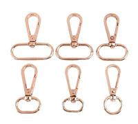 Mousqueton Pivotant 10/20Pcs 13/16/20/25/32/38mm Swivel Lobster Buckle Metal Spring Clip Hook Snap Luggage Bag Strap Webbing(RoseGold,32mm-20Pcs)