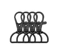 Mousqueton Pivotant 10pcs Swivel Clasp Lanyard Snap Hooks Keychain Clip Hook Metal Lobster Claw Clasps For Key Rings(Color 1,20mm)
