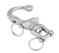 Mousqueton Pivotant 316 pour Drisse de Spinnaker,Fermoir Métallique à Libération Rapide 128mm,Accessoires Nautiques pour Voilier et Bateau de Plaisance
