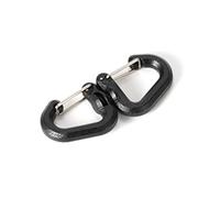 Mousqueton pivotant à 360° pour l'extérieur - Portable - Chaîne en S - Crochet de camping - Porte-clés - Mousqueton de camping