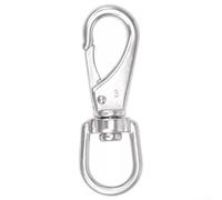 Mousqueton pivotant en acier inoxydable 304 avec grande capacité de charge et bavure lisse pour accrocher des mangeoires à oiseaux, des cordes de mât de drapeau, des laisses de chien, etc