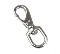 Mousqueton pivotant en acier inoxydable 316 avec action à ressort et anneau anti-queue pour plongée sous-marine, laisse pour animaux domestiques, camping et équipement de plein air (0#)