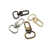 mousqueton pivotant, Portefeuille pivotant à fermoir mousqueton, sac en cuir for chien avec boucle(Bronze,13mm)