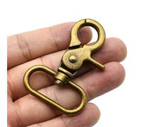Mousqueton Pivotant Snap Hook Carabiner Lobster Clasp Trigger Clip Swivel O Ring Buckle Leather Bag Strap Belt Parts Pet Leash(Color 6,20mm)