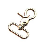 Mousqueton Pivotant Snap Hook Carabiner Lobster Clasp Trigger Clip Swivel O Ring Buckle Leather Bag Strap Belt Parts Pet Leash(Color 1,20mm)