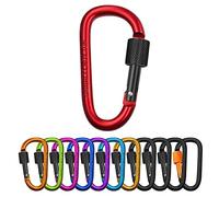 Mousqueton Porte Clé, LUZOON Mousqueton de Fixation Porte-Clés Boucle Multifonctionnel De Plein des Sports Mousqueton Clip Carabiner Aluminium pour Camping, Pêche, Randonnée ou Voyage