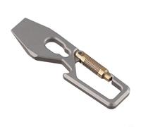 Mousqueton porte-clés avec fonctions multi-outils : décapsuleur ouvre-boîte clé pour camping, randonnée et utilisation en extérieur - 60 x 15 x 4 mm 9 g