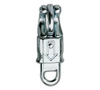 Mousqueton pour cheval tournant anti-panique Waldhausen Argenté 10 cm