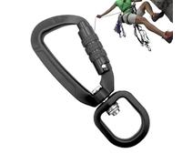Mousqueton robuste avec boucle rotative 4KN - Pour escalade, randonnée, hamac, gym, pêche, voyage, garage