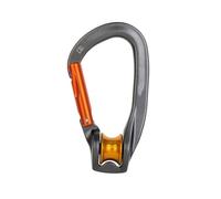 Mousqueton robuste en forme de D 20 kN en alliage d'aluminium avec vis de verrouillage pour escalade et porte-clés pour camping et randonnée en plein air