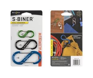 Mousqueton S-Biner Aluminum Dual Carabiner Combo - 3 pcs. Nite Ize