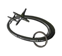 Mousqueton surdimensionné en forme d'étoile tendance avec des motifs d'étoiles uniques pour une utilisation tendance et pratique