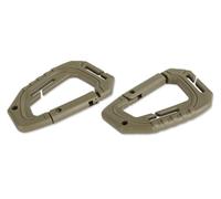 Mousqueton Tactical Molle 2 pcs. Mil-Tec - Green