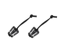 Mousqueton, Verrou de Sangle Attacher Une Boucle tirage Rapide Mousqueton Camping en Plein air Lien Connexion Clip Manille Randonnée Escalade Sac à Dos('Grey)