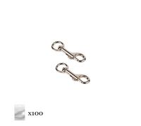 Mousquetons Argent 45mm X100