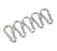 Mousquetons verrouillables,Clip de mousqueton,Mousqueton à ressort,Clip de mousqueton à usage intensif,Mousqueton avec écrou de verrouillage,Mousqueton à vis de verrouillage