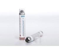 Mousse à base de polyuréthane Promafoam C, adaptée à l'étanchéité de systèmes résistants au feu tels que les joints, ouvertures, petits trajets, entre maçonnerie et élément de fermeture.
