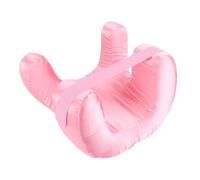 Mousse à mémoire doux confortable face vers le bas oreiller oreiller de couchage pour voyage à domicile (Rose)