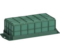 Mousse à piquer humide Brique pour compositions florales Décoration de table Fleurs de deuil avec bande adhésive 29x12x8,5cm Set de 4 pièces