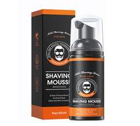 Mousse à raser moussante hydratante pour homme - Taille voyage - Crème de rasage douce pour la barbe - Apaise la peau et hydrate le gel de rasage des poils du visage