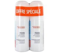 Mousse à Raser - Nobacter - Lot de 2 x 150ml - Sans parfum - Hypoallergénique - Anti-bactérien