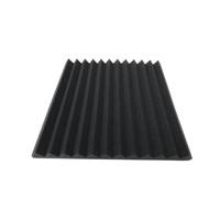 Mousse Acoustique 24 pièces mousse sonore éponge Studio acoustique ignifuge protection insonorisée Absorption traitement panneau mural 30x30x2.5 cm pour Studio(Black)