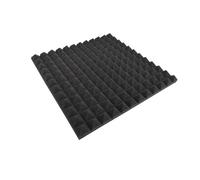 Mousse acoustique de Studio, éponge d'insonorisation, pyramide d'isolation phonique, panneaux insonorisants haute densité Pour l'atténuation du son(Black,Normal Density,48Pack)