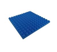 Mousse acoustique de Studio, éponge d'insonorisation, pyramide d'isolation phonique, panneaux insonorisants haute densité Pour l'atténuation du son(Blue,Normal Density,24Pack)
