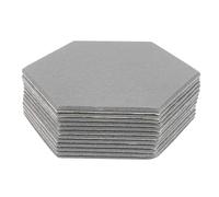 Mousse Acoustique Panneaux acoustiques hexagonaux insonorisés, 12 pièces, for salon, salles d'étude, de Piano pour Studio(Silver Gray)