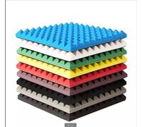 Mousse Anti Bruit, Mousse Acoustique, Insonorisation Panneaux De Mousse, Ignifuger Et Suppression Du Bruit Mousse, Mousse Sonore, Mousse Insonorisée, For Mur ( Couleur : Jaune , Taille : 50x50x5cm )