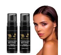 Mousse Auto-Bronzante Sun Secure,Mousse autobronzante pour un bronzage Naturel Sans Exposition au Soleil,Hâle Naturel,Hydratant,Pour les Peaux Sensibles,Cadeau de la Fête des Mères (2PCS)