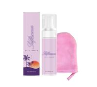Mousse Autobronzante 120 ml,Sun Moisturizing Self-Tanning Mousse,Brume Bronzante Instantanée, Autobronzant Visage et Corps, Spray Autobronzant, Nourrit la peau