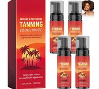 Mousse Autobronzante Corps et Visage, Mousse Bronzante Hydratante, Autobronzant Sans Soleil pour Bronzage Naturel Uniforme, Séchage Rapide, Résultat Progressif Sans Traces, 100ml (4pcs)
