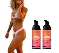 Mousse Autobronzante,Mousse autobronzante pour un bronzage Naturel Sans Exposition au Soleil,Hydratant,Pour les Peaux Sensibles,Cadeau Festif (2PCS)