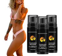 Mousse Autobronzante Visage & Corps,Mousse autobronzante pour un bronzage Naturel Sans Exposition au Soleil,Hydratant,Pour les Peaux Sensibles,Cadeau de la Fête des Mères (3PCS)